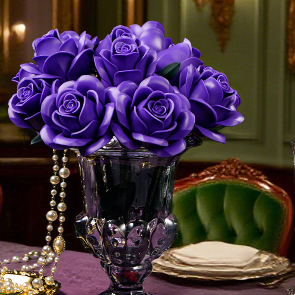Violet Rose Building Bouquet Set