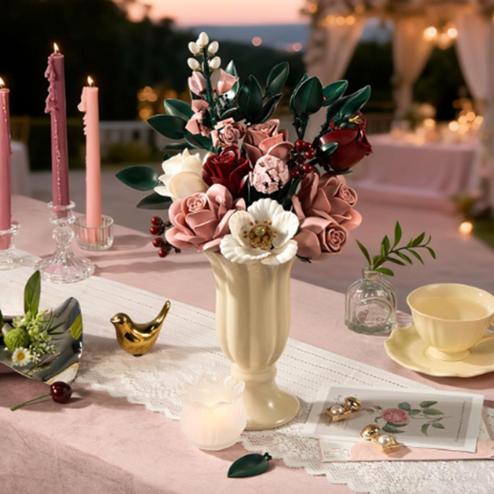 Moonlit Rose Building Bouquet Set