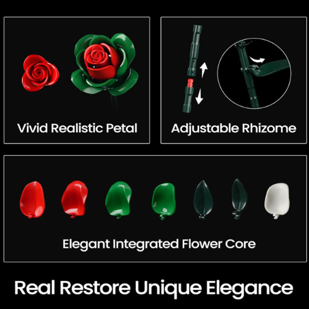 Stellar Rose Building Bouquet Set