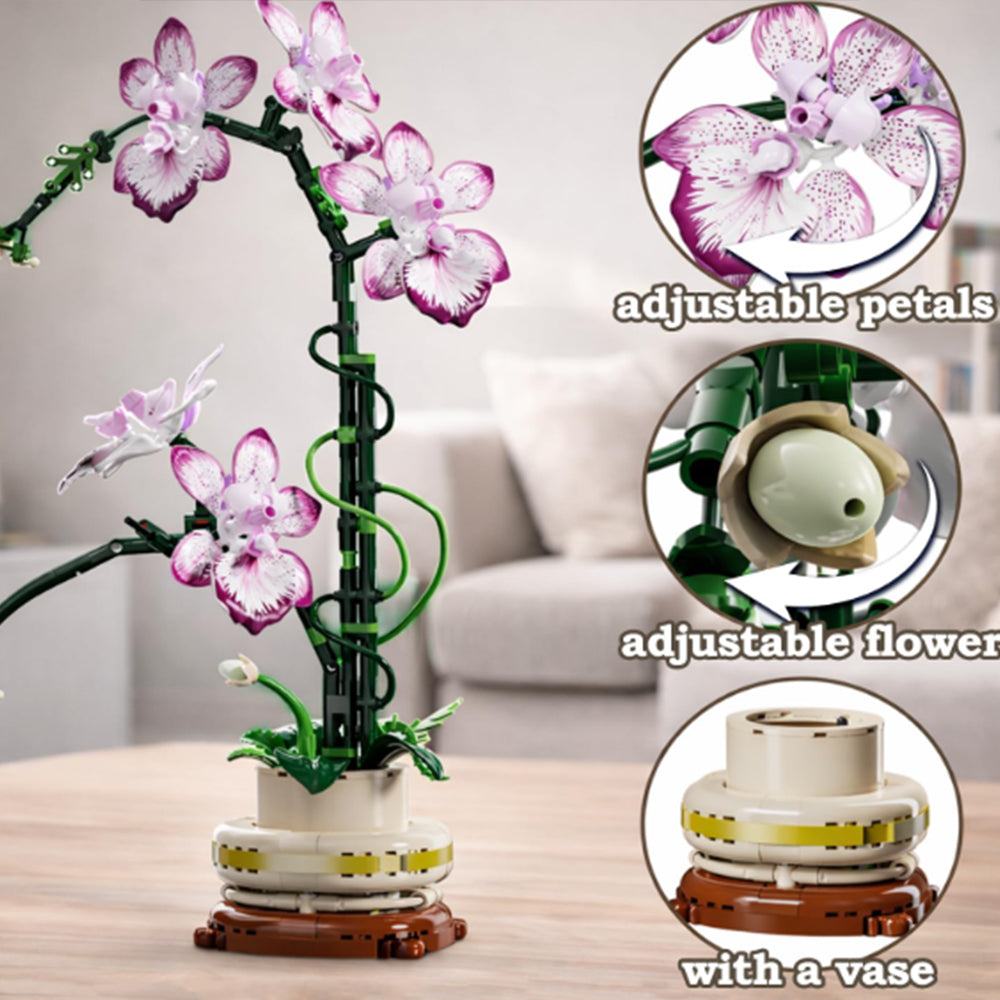 Dancing Orchid Bonsai Building Block Set