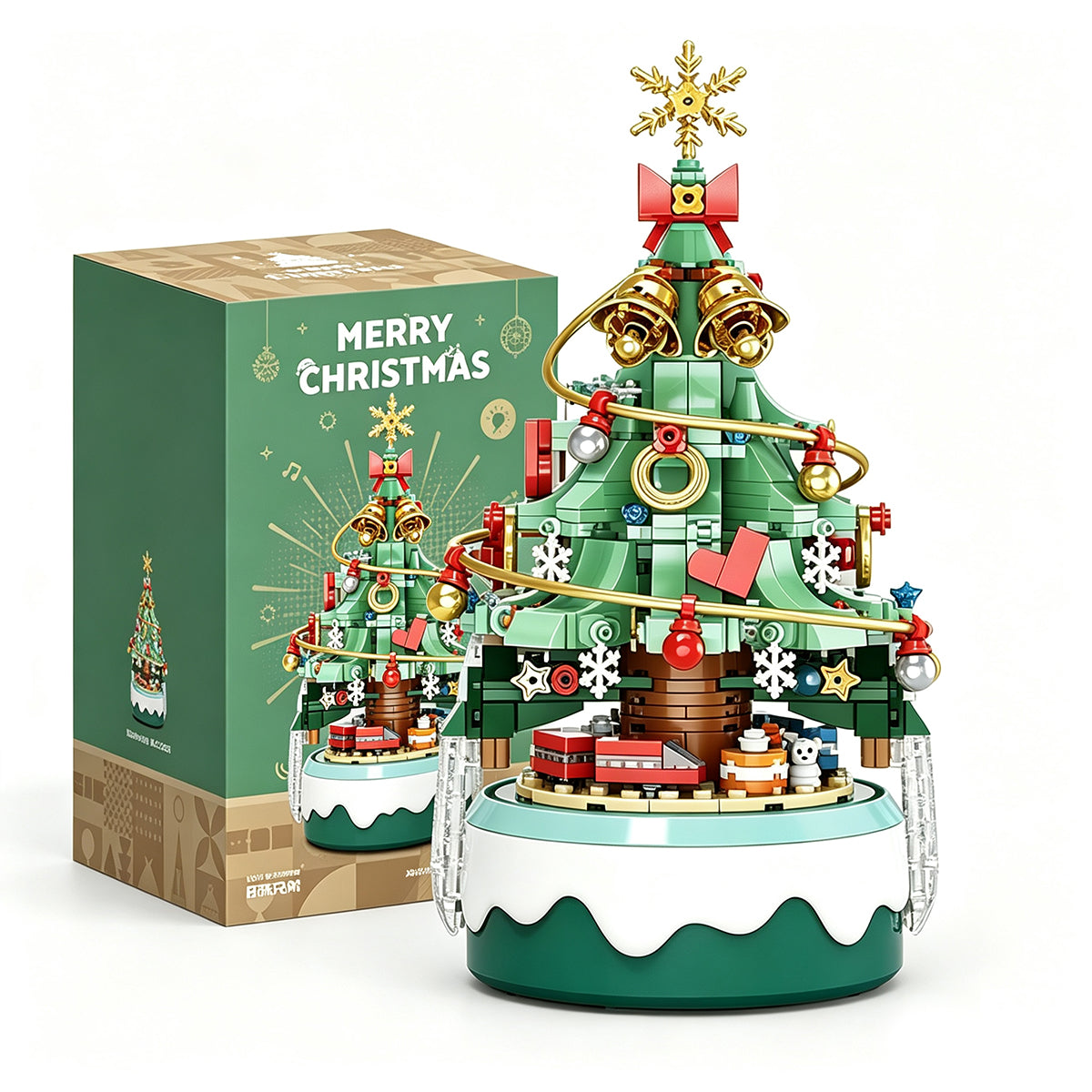Christmas Music Box Building Block Set