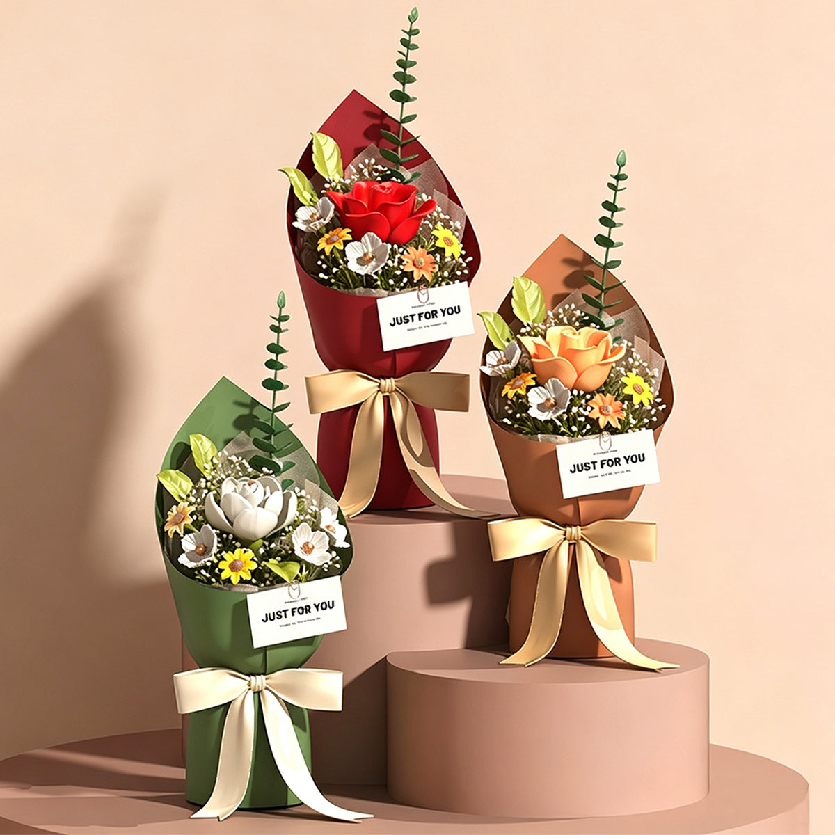 Handheld Rose Building Bouquet Set