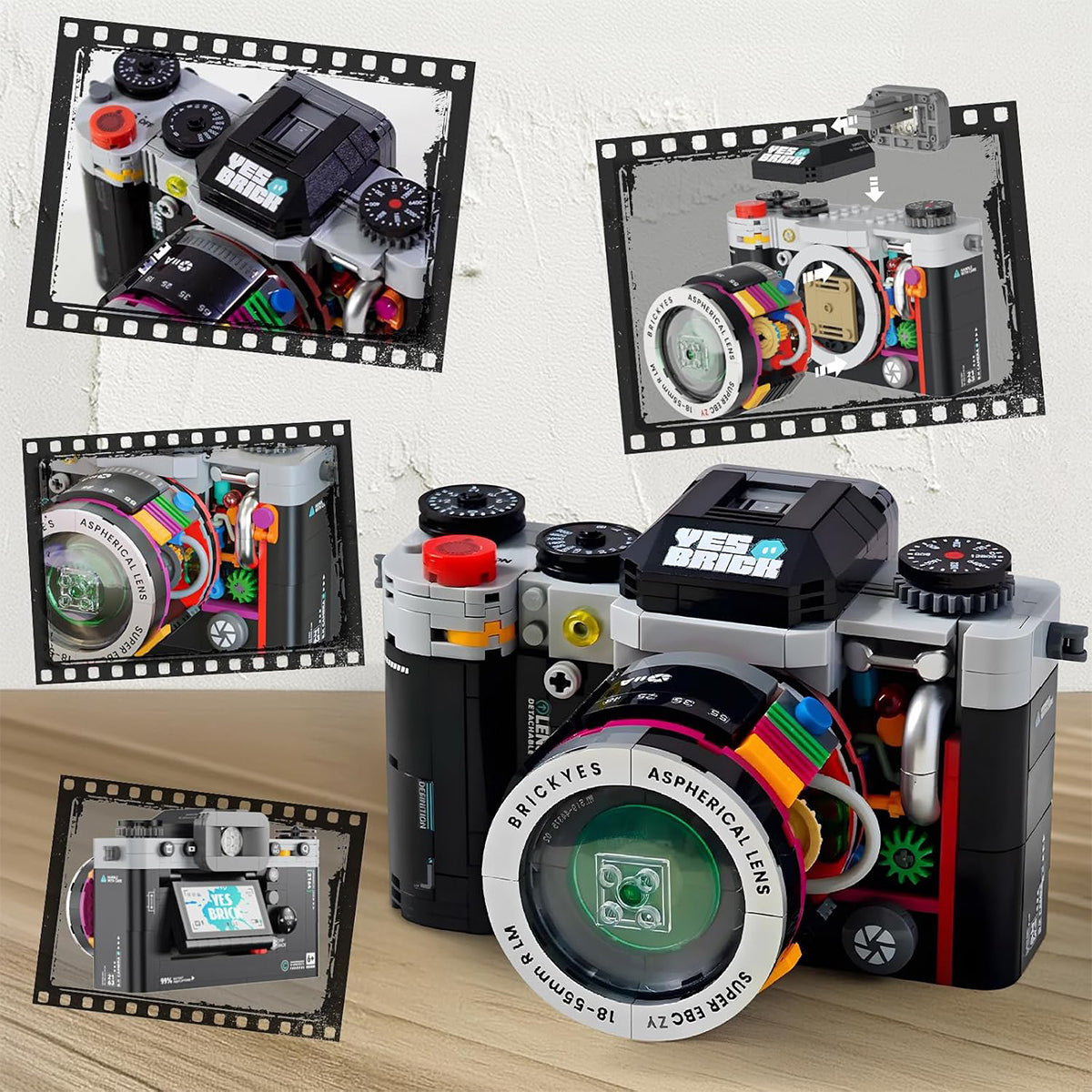 Retro Camera Building Blocks Set