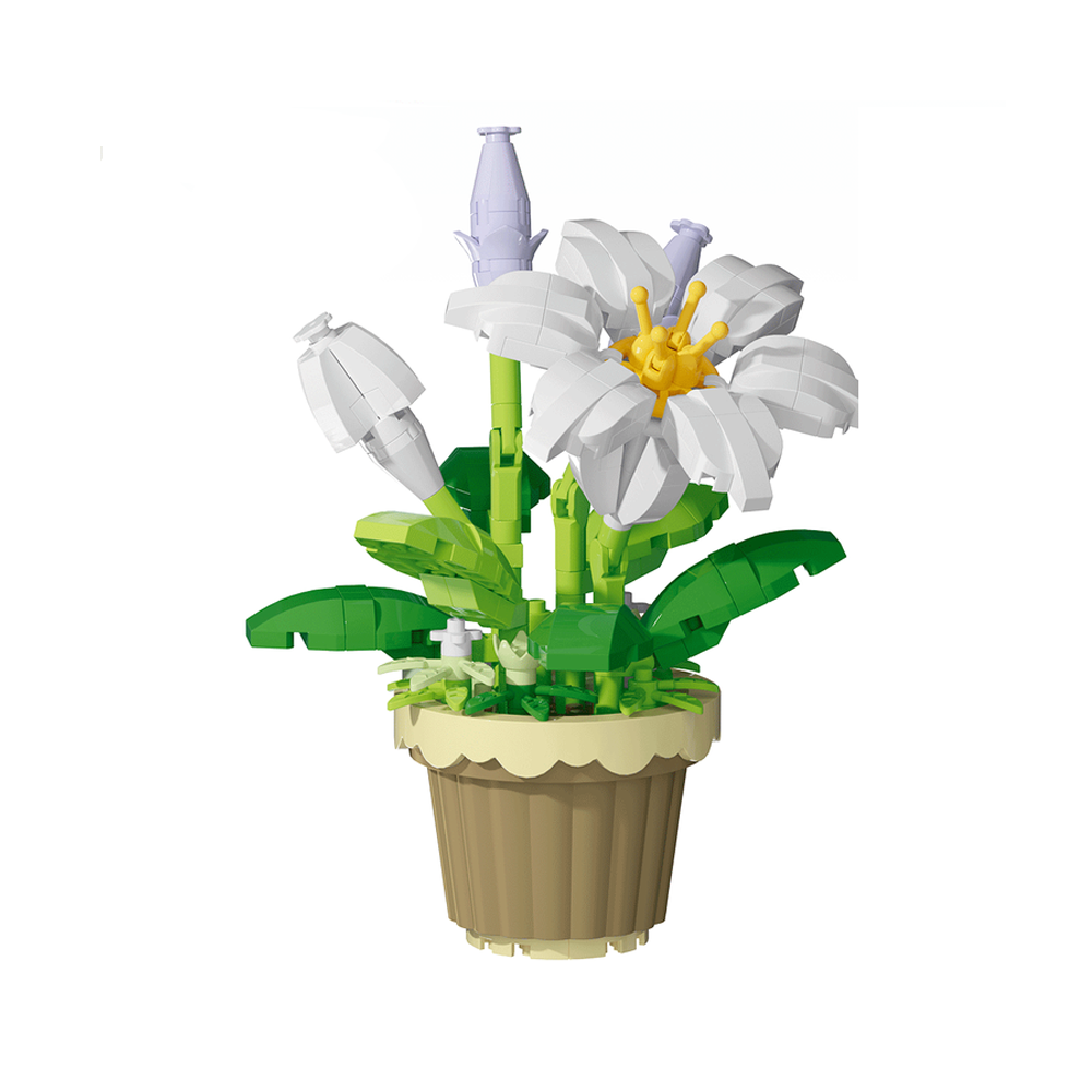 Lily Potted Plant Building Block Set