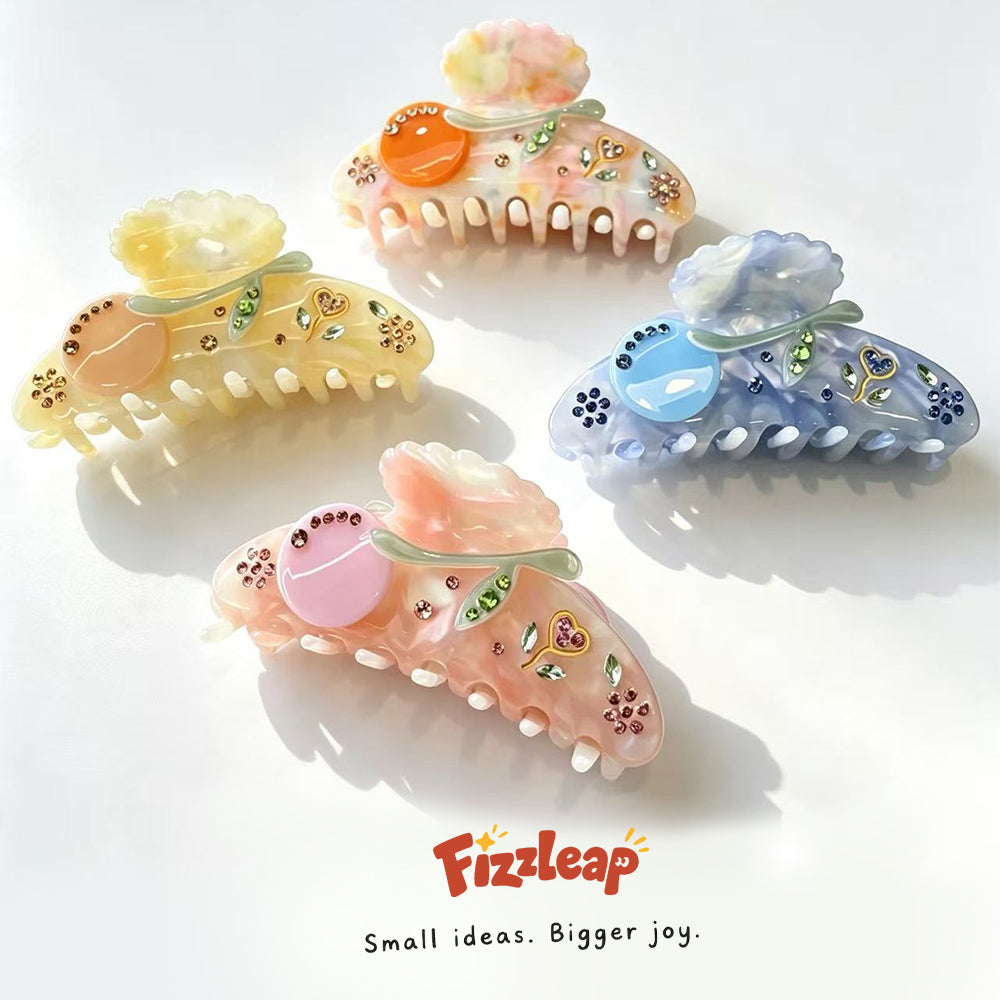 Iridescent Rhinestone Claw