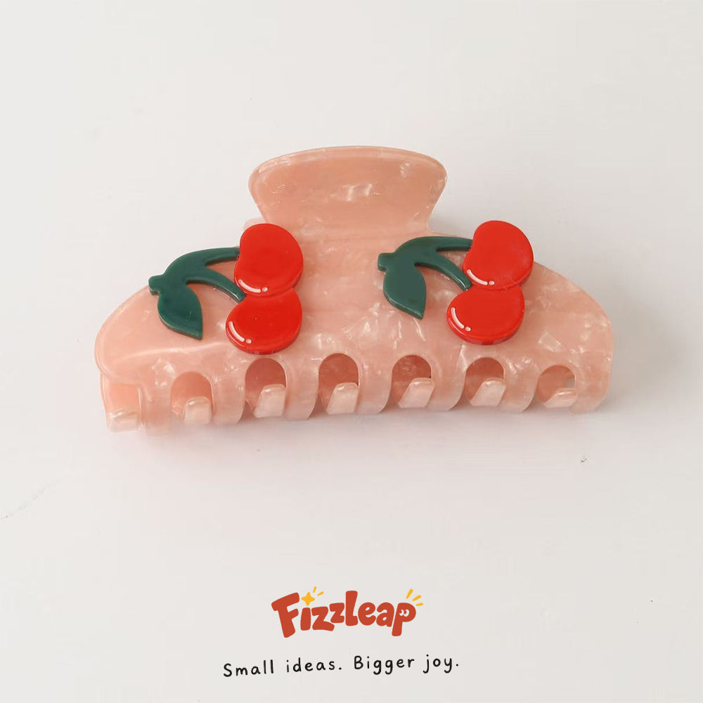 3D Cherry Appliqué Claw