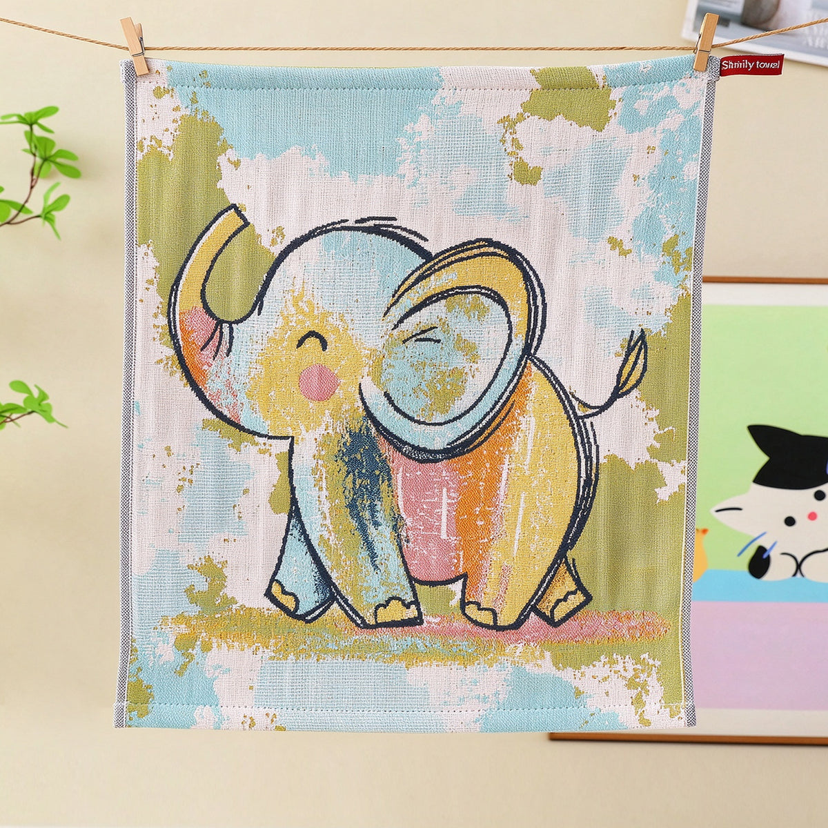 Crayon Animal Series Towels – Set of 4