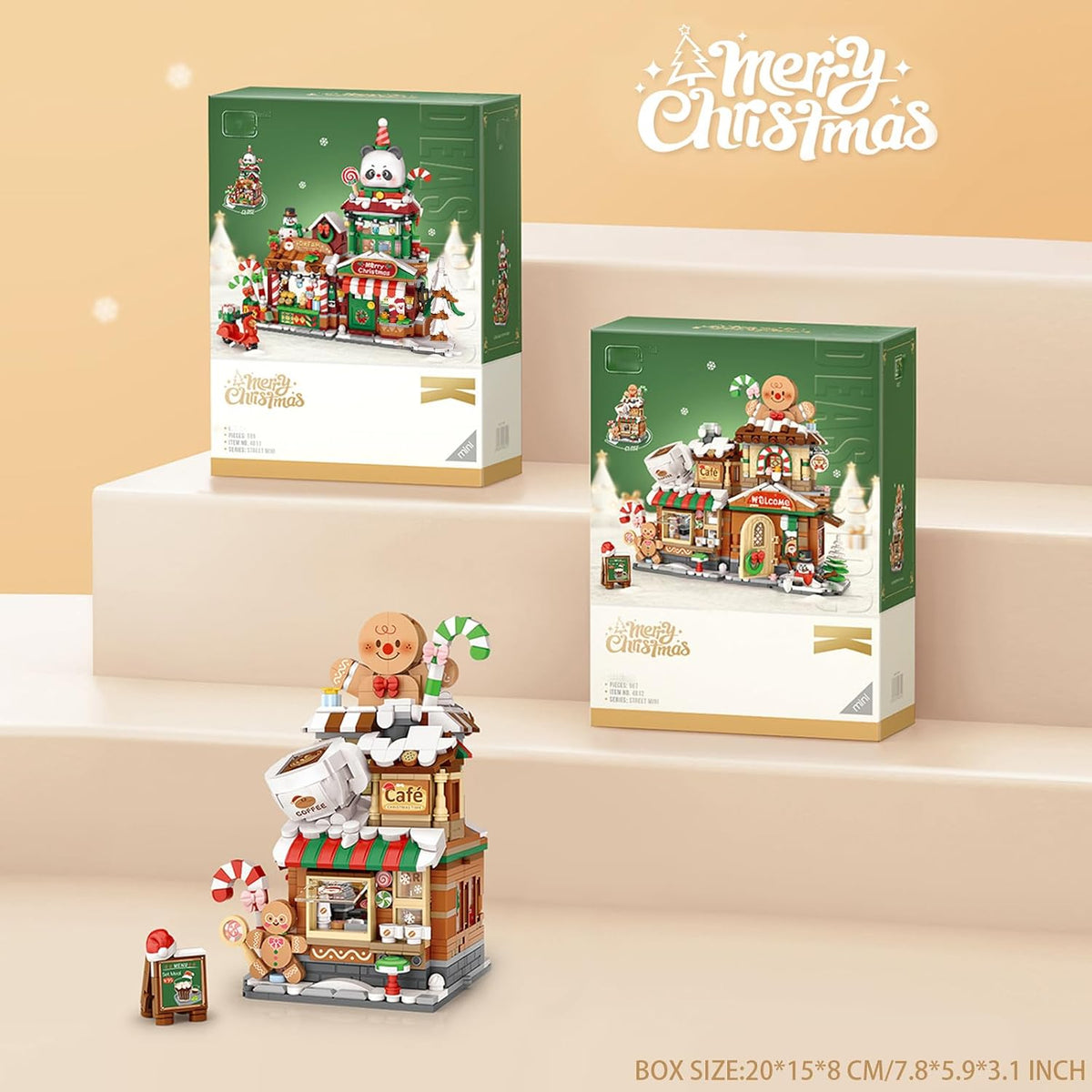Christmas City Café Building Block Set