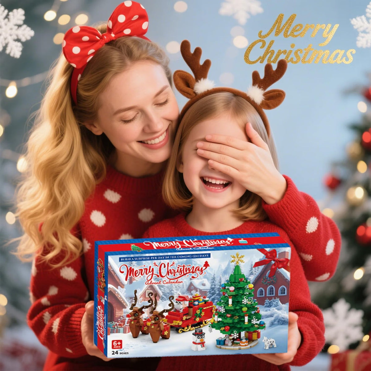 2026 Christmas Tree Building Block Set Advent Calendar