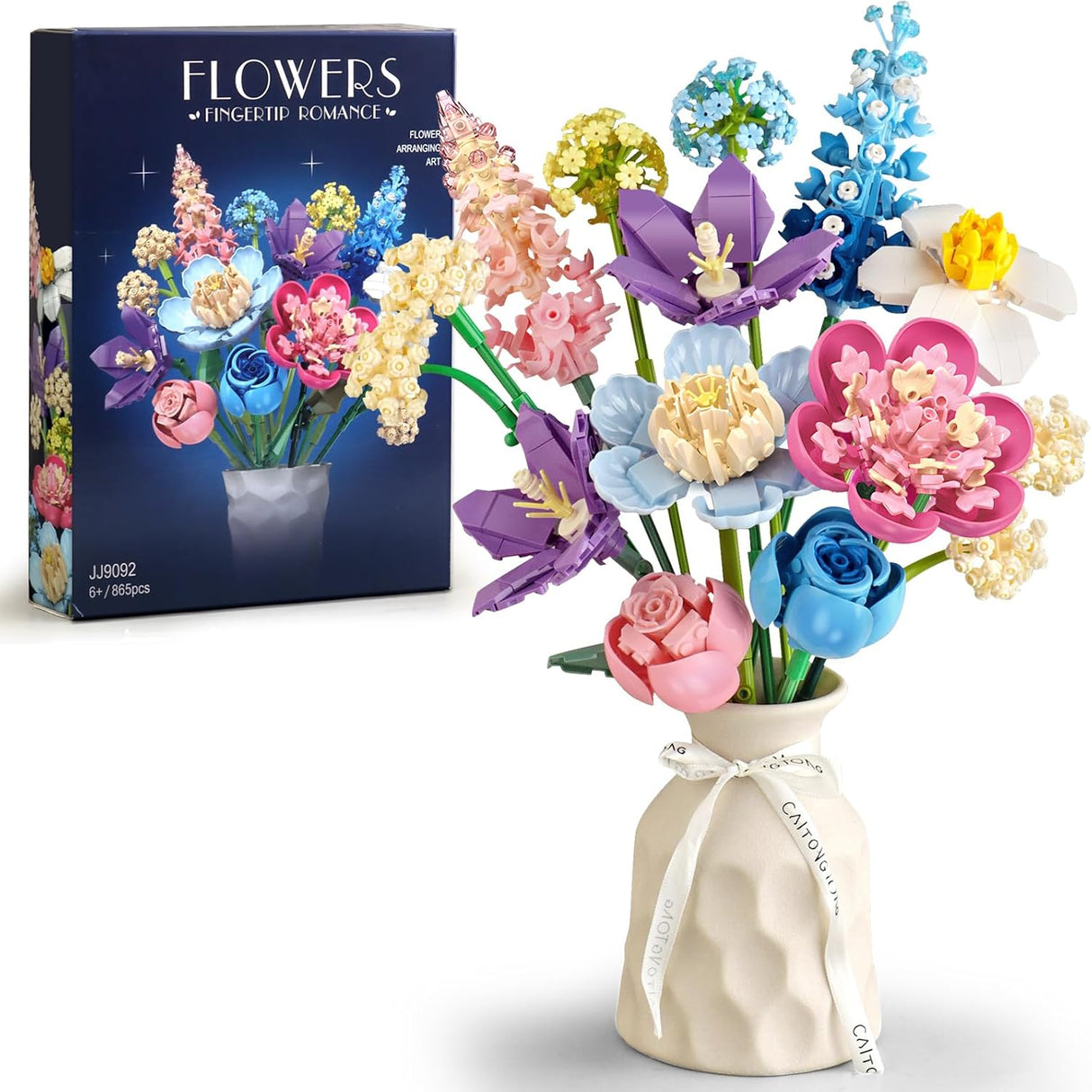 Colorful Bloom Building Bouquet Set