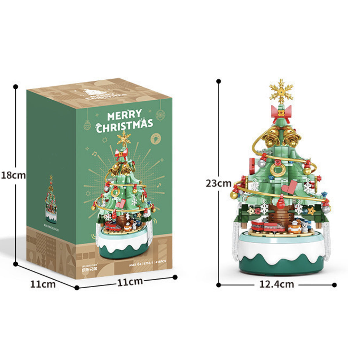 Christmas Music Box Building Block Set