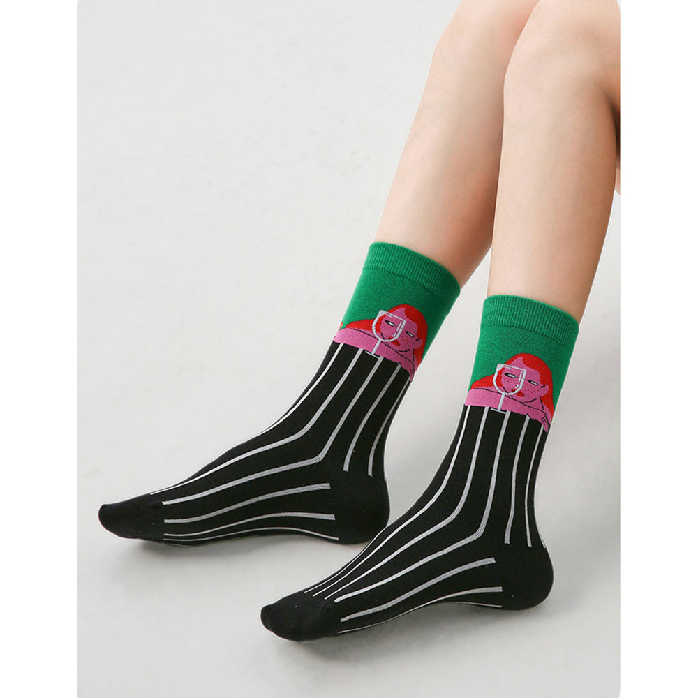 Art Illustration Socks