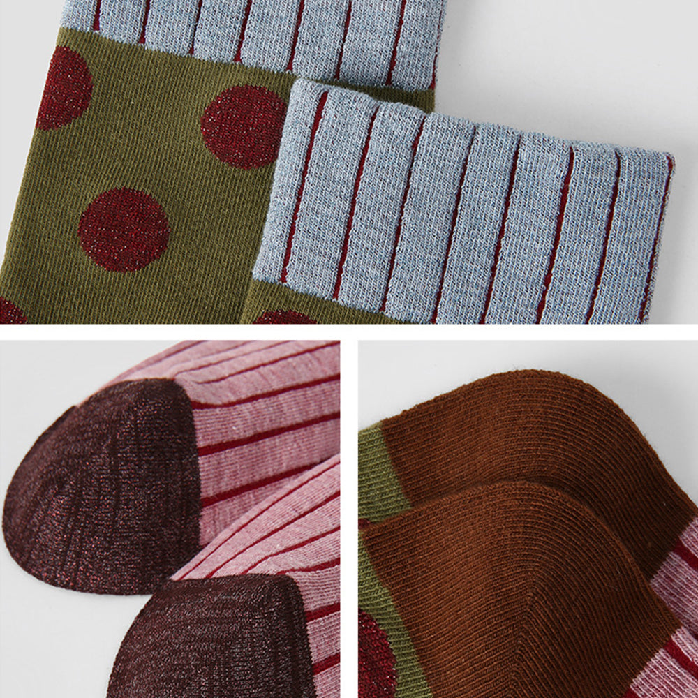Burgundy Rhythm Socks