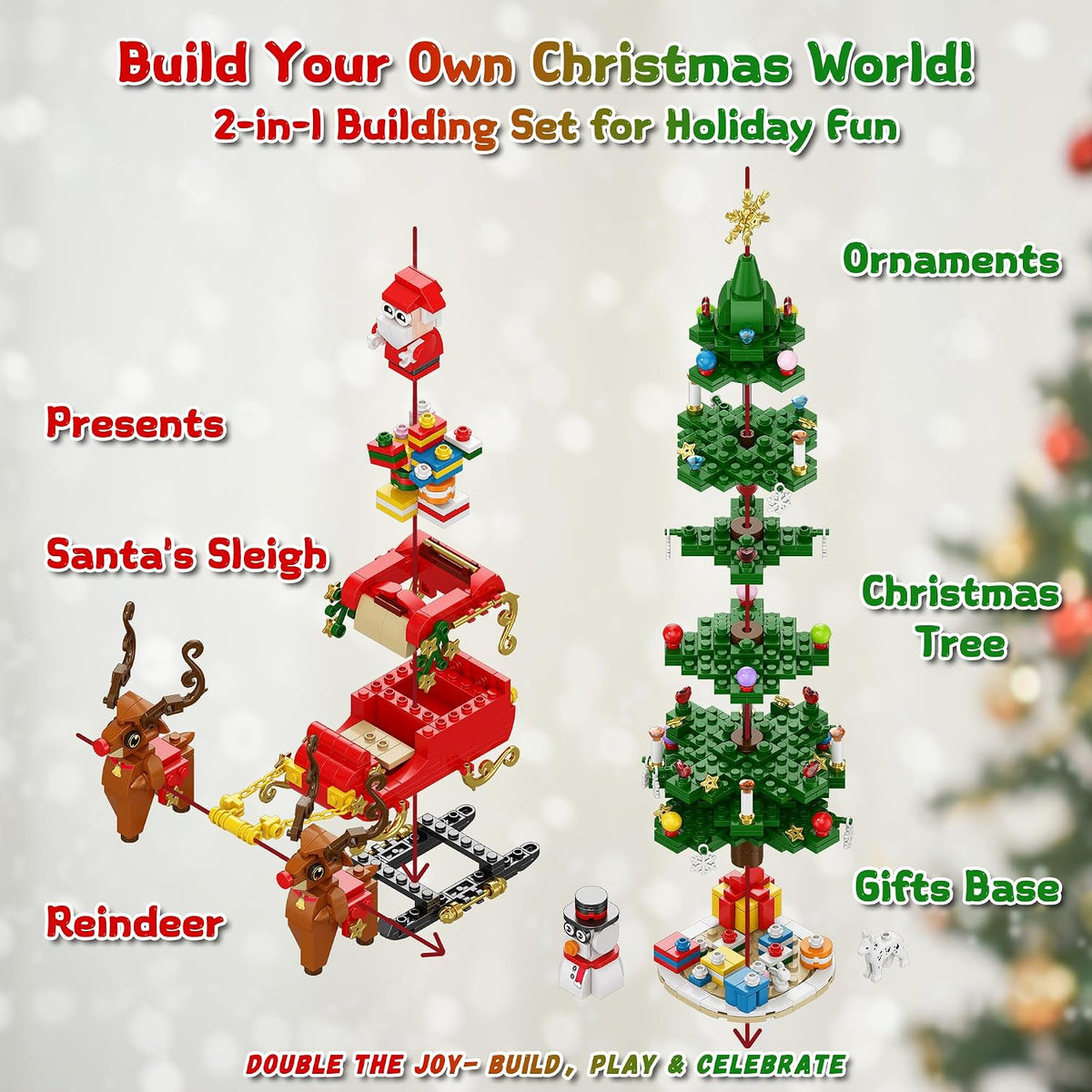 2026 Christmas Tree Building Block Set Advent Calendar