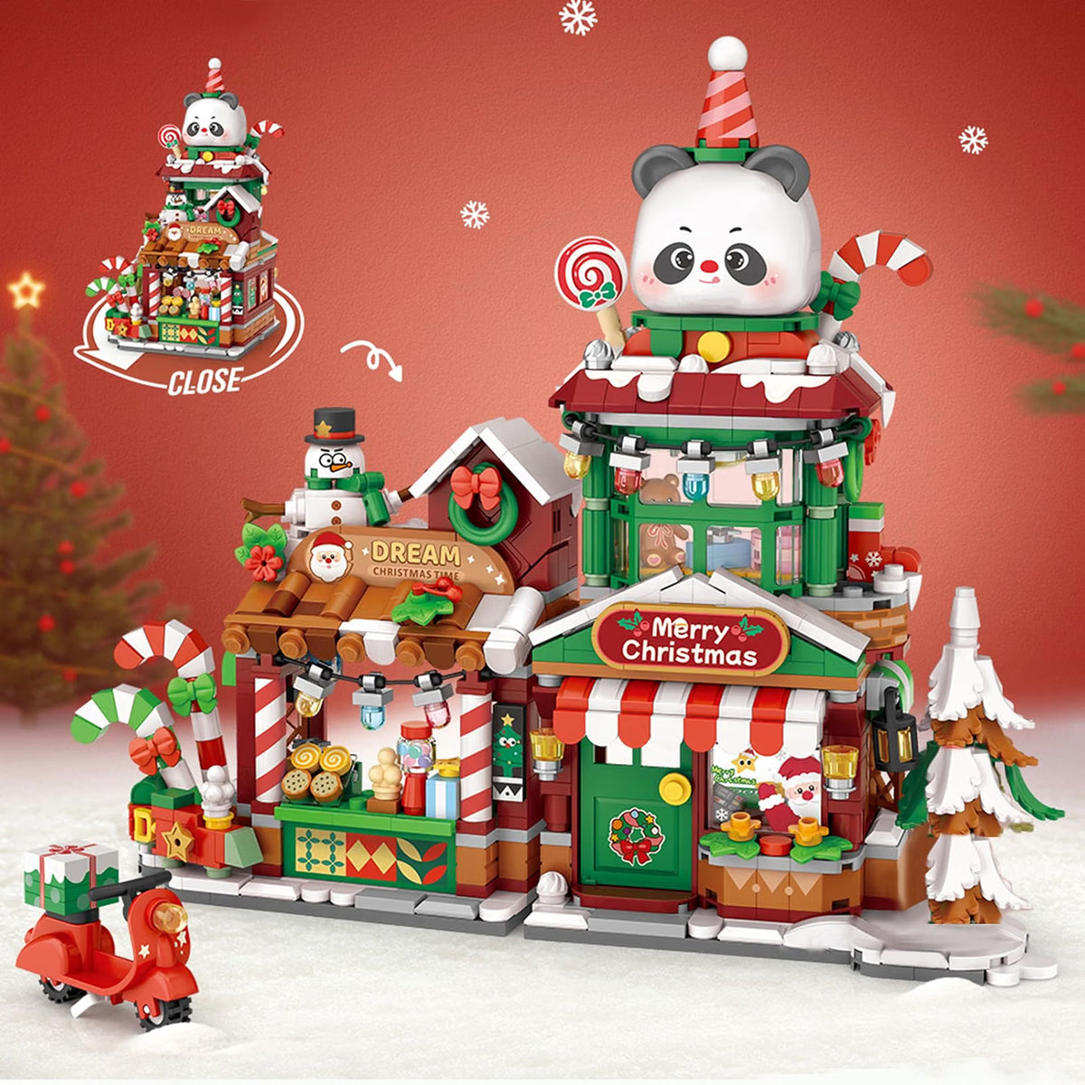 Christmas City Store Building Block Set