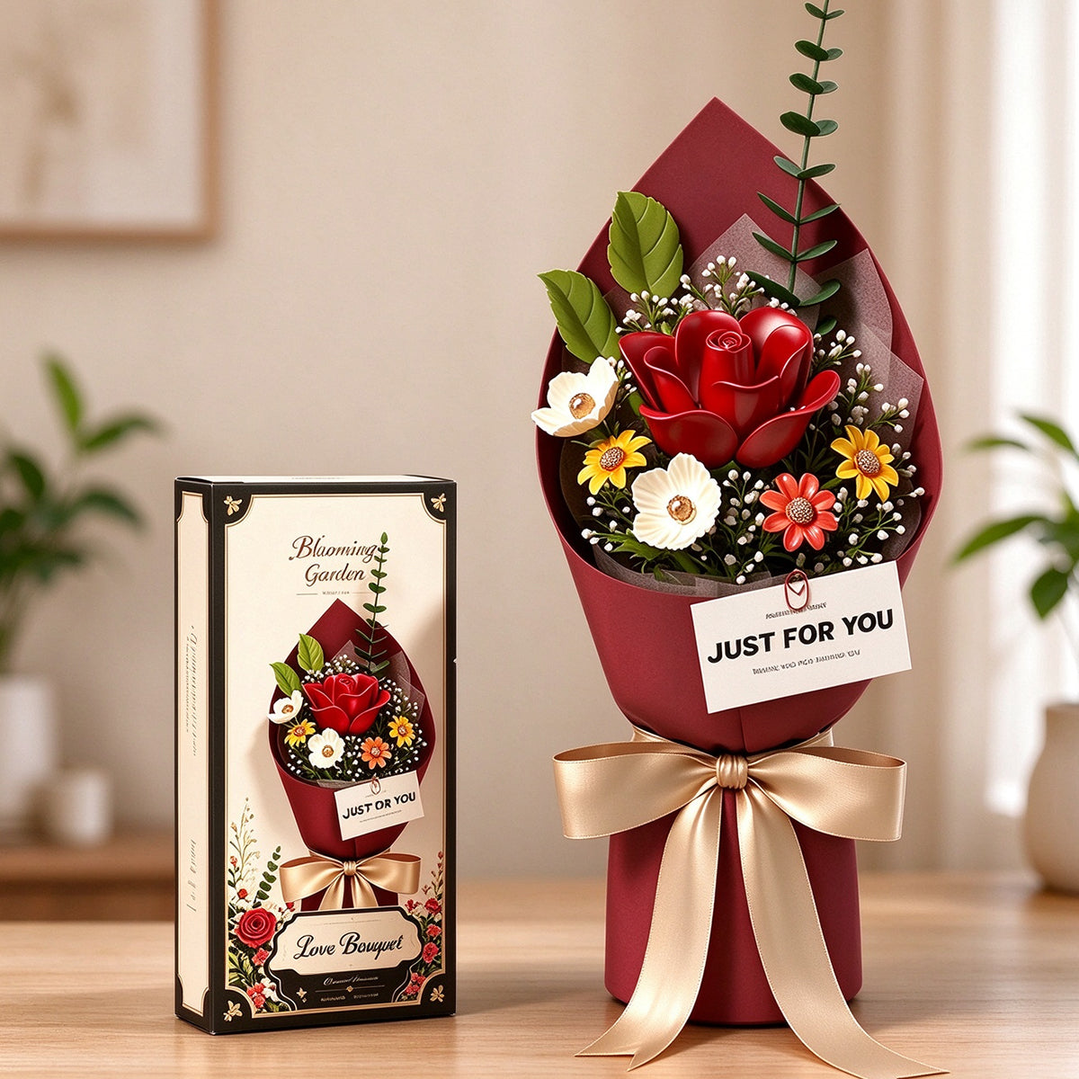 Handheld Rose Building Bouquet Set