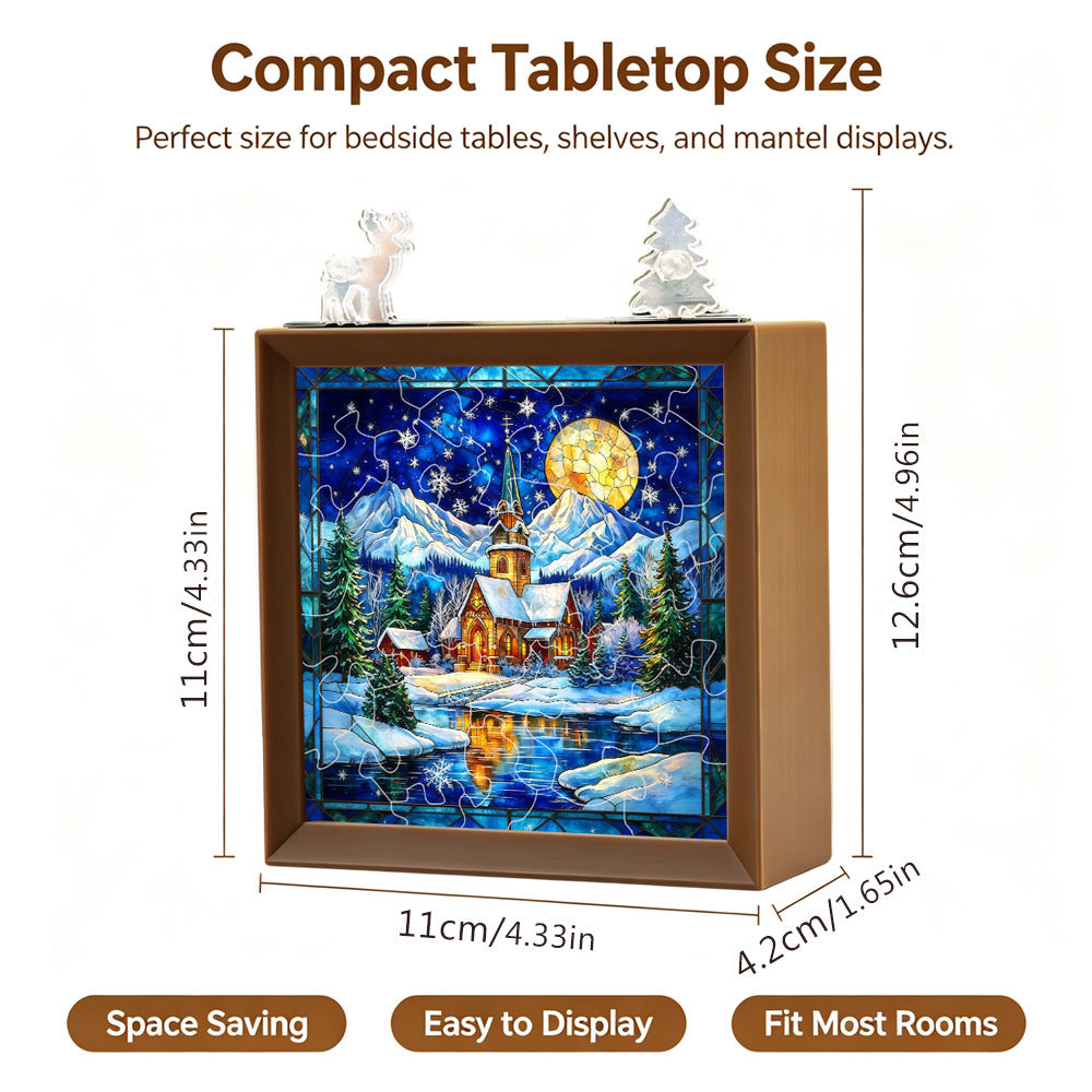 Christmas Glow Acrylic Puzzle Night Light