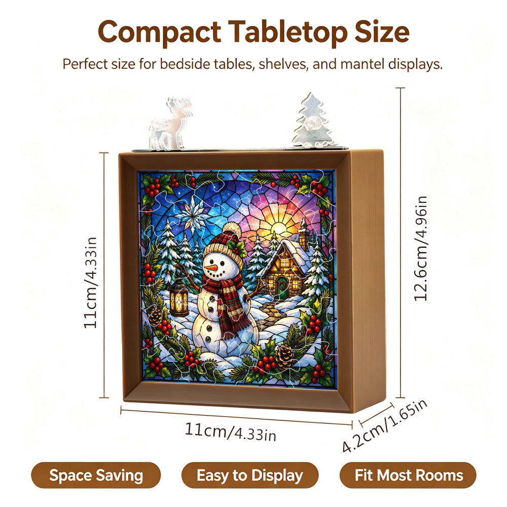 Christmas Glow Acrylic Puzzle Night Light