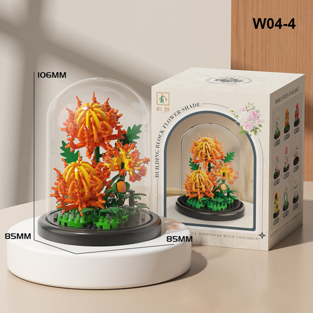 Glass Dome Sunflower Building Block Set