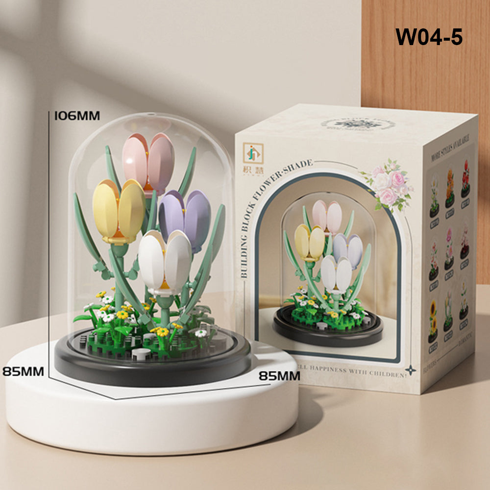 Glass Dome Sunflower Building Block Set
