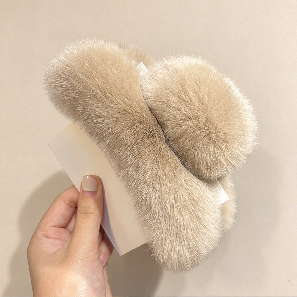 Rex Rabbit Fur Large Claw Clip