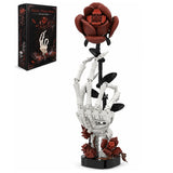 Gothic Skeleton Hand & Rose Building Block Set