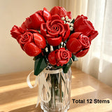 Red Rose Building Bouquet Set