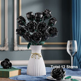Black Rose Building Bouquet Set