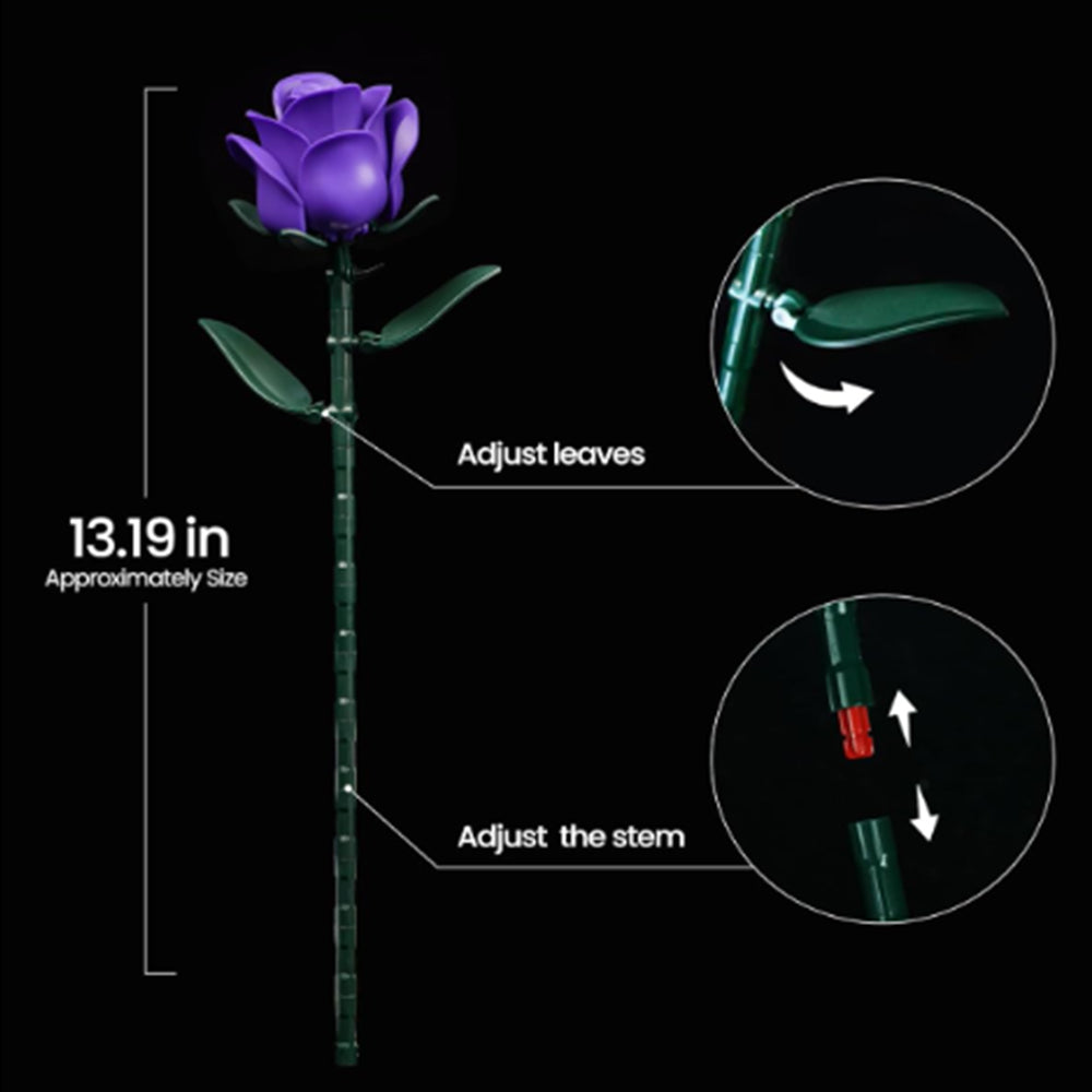 Violet Rose Building Bouquet Set