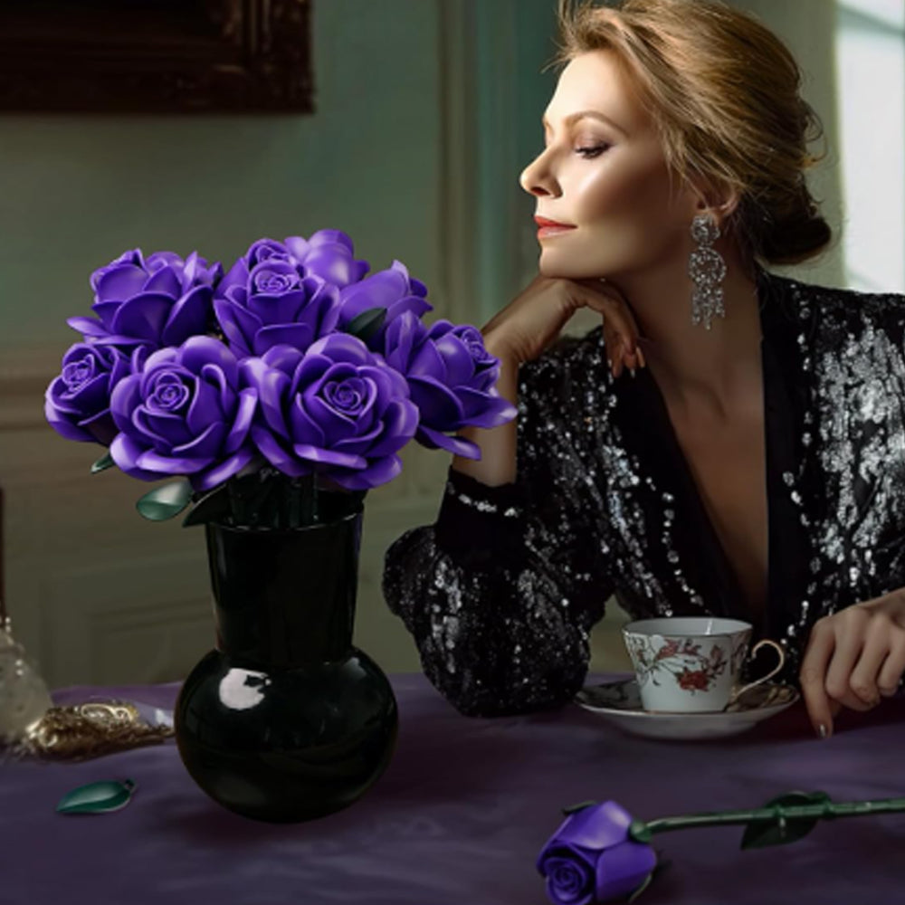 Violet Rose Building Bouquet Set