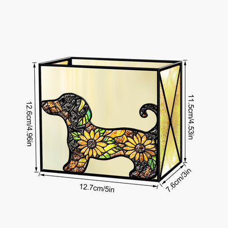 Embossed Stained Glass Puzzle Pen Holder