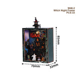 Festive Wooden House Magnetic 3D Puzzle Kit
