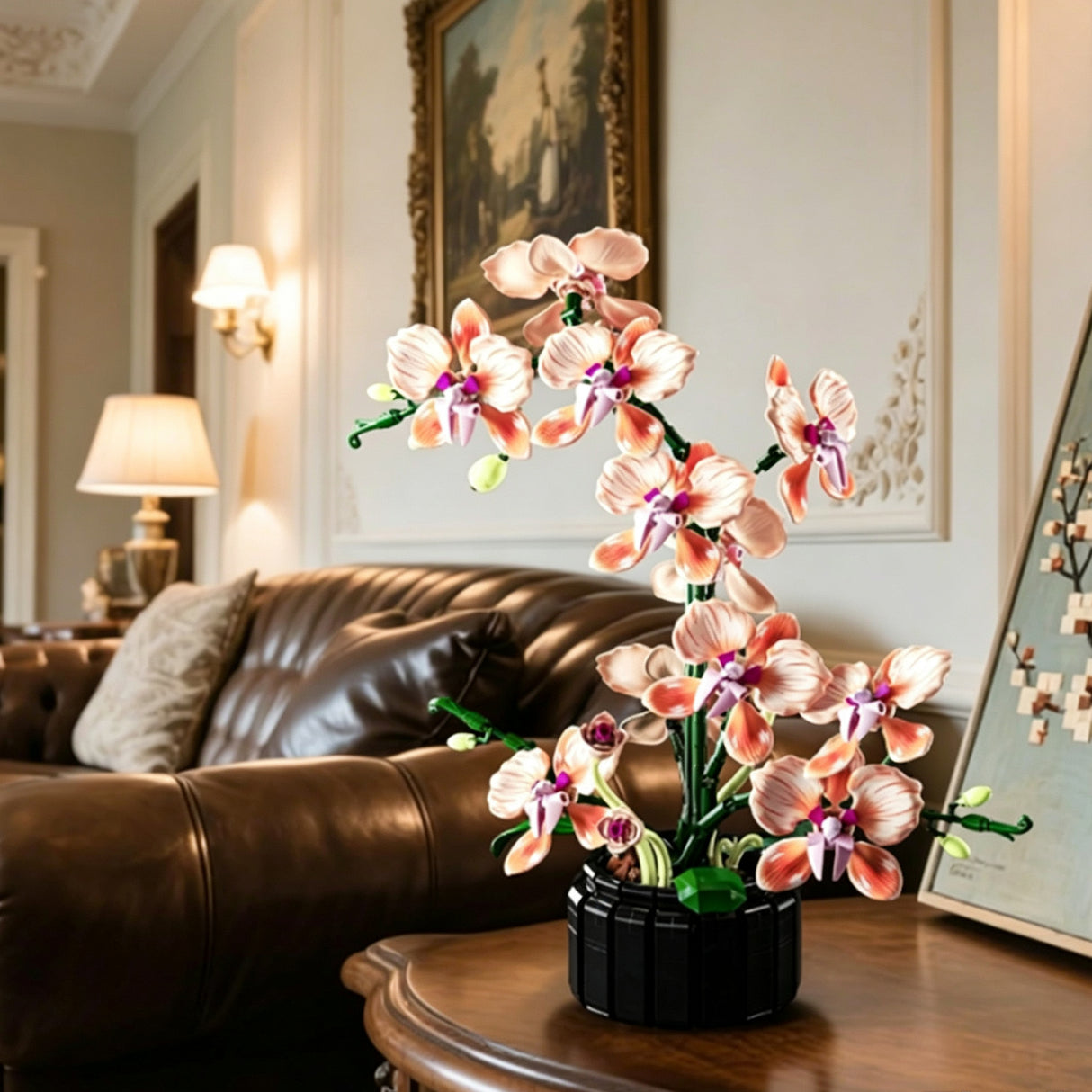Champagne Orchid Bonsai Building Block Set
