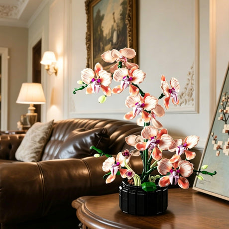 Champagne Orchid Bonsai Building Block Set