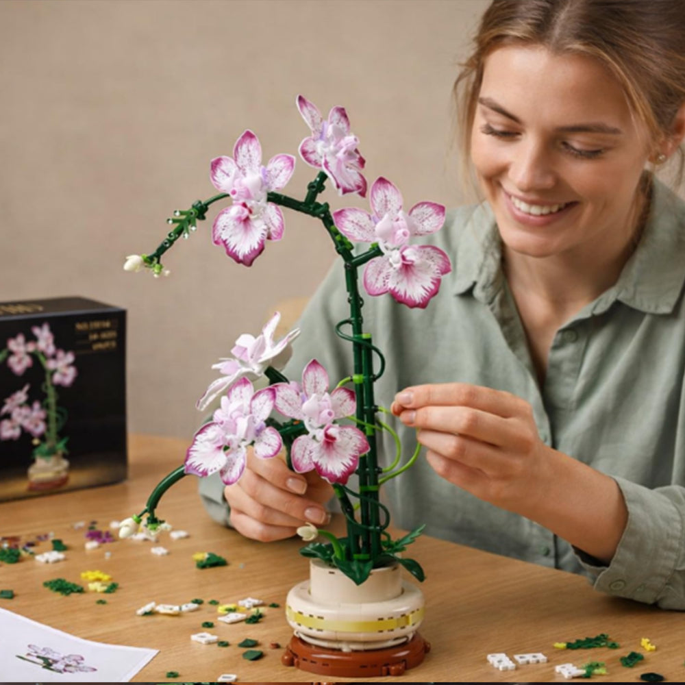 Dancing Orchid Bonsai Building Block Set