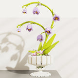 Bell Orchid Bonsai Building Block Set