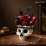 Gothic Skeleton Hand & Rose Building Block Set