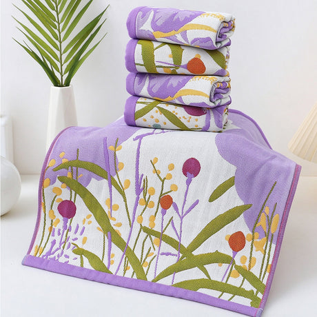 Dreamy Purple Series Towels – Set of 4