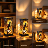 Tiffany-Style Stained Glass Puzzle Night Light