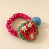 Felt Heart Stretch Scrunchie