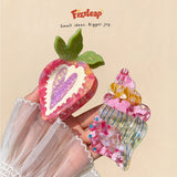 Color-Block Strawberry Claw