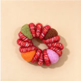 High-Stretch Coiled Yarn Scrunchie