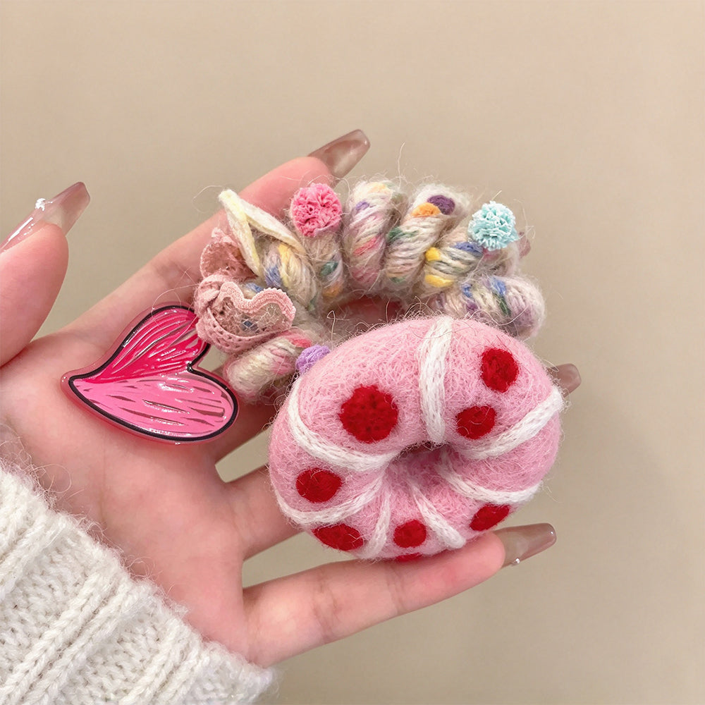 Donut Felt Stretch Scrunchie