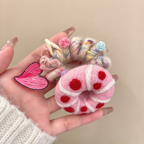 Donut Felt Stretch Scrunchie