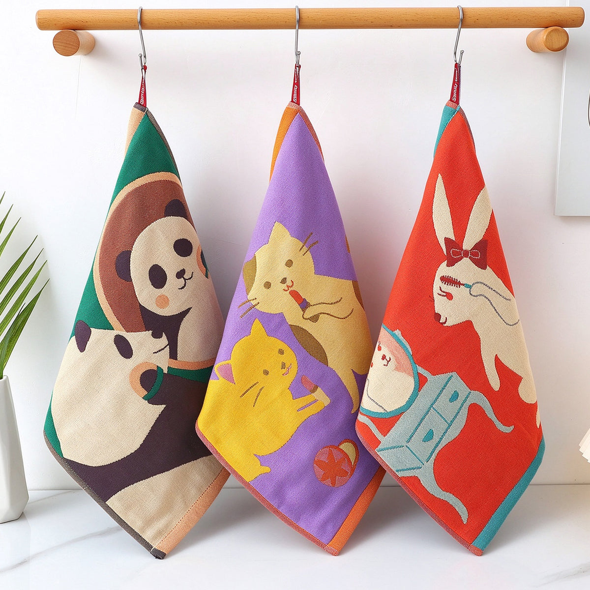 Beauty Animal Series Towels – Set of 3