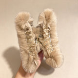 Rex Rabbit Fur Large Claw Clip