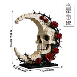 Gothic Skeleton Hand & Rose Building Block Set