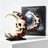 Crimson Moon Skull Building Block Set