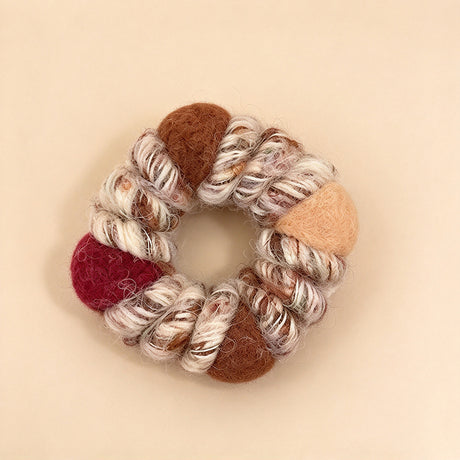 High-Stretch Coiled Yarn Scrunchie