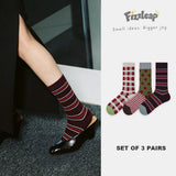 Burgundy Rhythm Socks